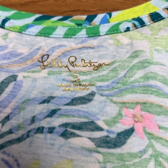 Lilly Pulitzer Girls cotton dress.  Lion print Size small 4-5 - Picture 7 of 9